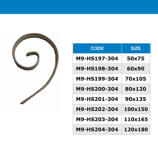 M9-HS197-304 to M9-HS204-304