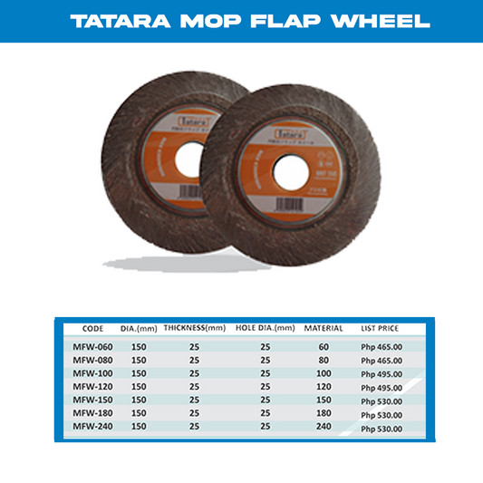 TATARA MOP FLAP WHEEL