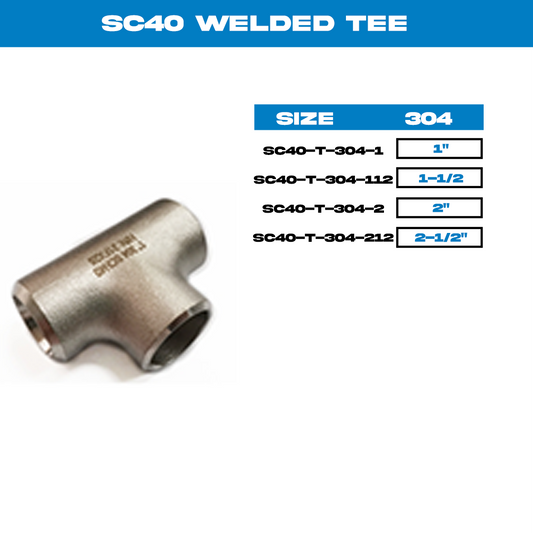 SC40 WELDED TEE