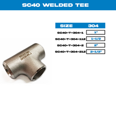 SC40 WELDED TEE