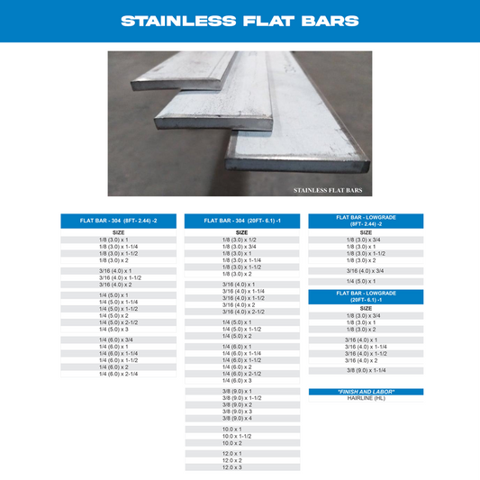 STAINLESS FLAT BARS